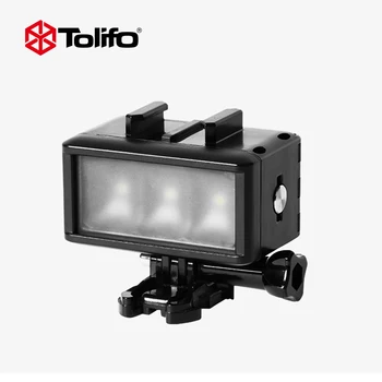 

Tolifo HF-0301 Dimmable Waterproof Underwater LED Video Light with Built-in Battery Diving Fash Light for Gopro Sjcam Xiaomi yi