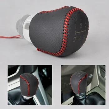 

CITALL Leather 5-Speed Gear Shift Knob Cover for Ford Focus MK II III 2004 2005 2006 2007 2008 2009 2010 2011 2012-2015