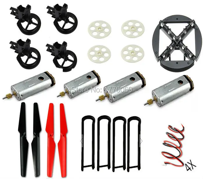 

WLtoys V666 RC Quadcopter Spare Parts Set motor Gear Blades etc