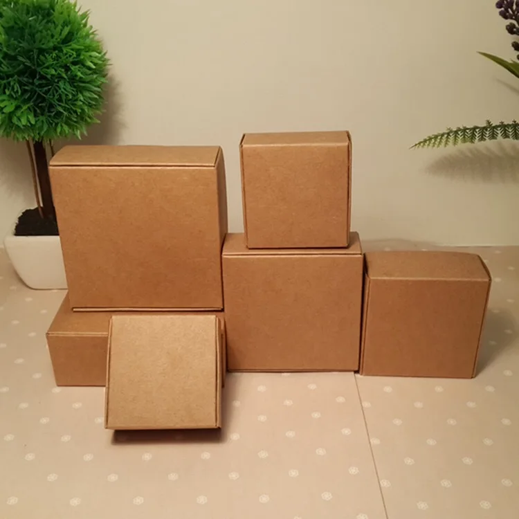 

30pcs Small Kraft Carton Kraft Paper candy Box,small brown cardboard paper packing box,Craft Gift Handmade Soap Packaging box
