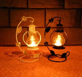 

vintage Distressed classic Arab romantic iron wedding candle holder craft mode for home coffee bar ornaments decoration