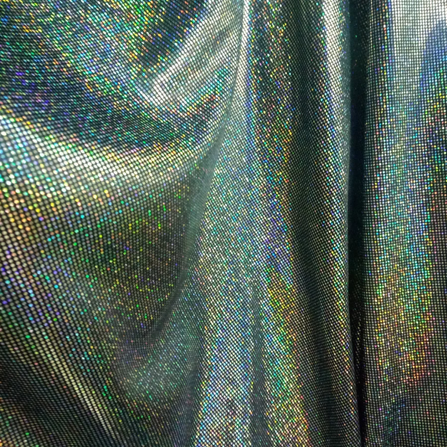 Косплей танцевальная ткань блестящая тонкая лайкра эластичная ткань бронзовые лазерные точки костюм Тильда кукла ткань Сделай Сам сценическое платье