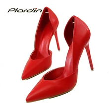 2019 Summer Shoes Woman Sweet Women Party Wedding Shallow Mouth Cut Out Two Piece ladies shoes