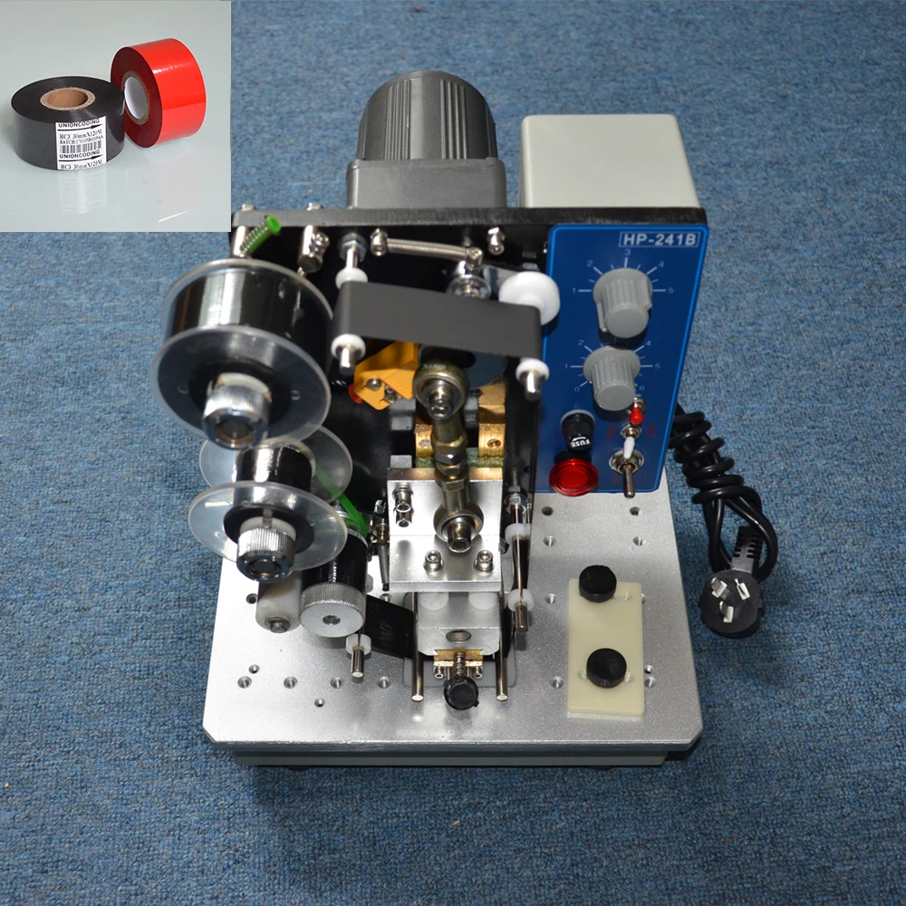 

241B type date print coding machine on plastic bags
