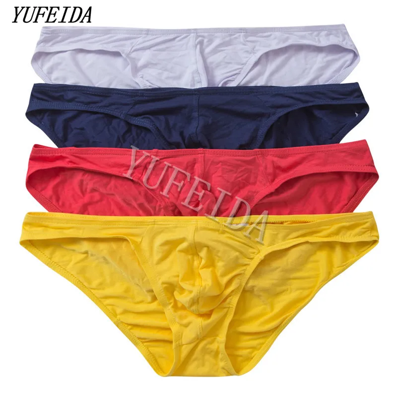 

4PCS/pack Men Modal Briefs Underwear Shorts Bulge Pouch Soft Underpants Sexy Slip Homme Sexy Jockstrap Men's Brief Bikini Pants