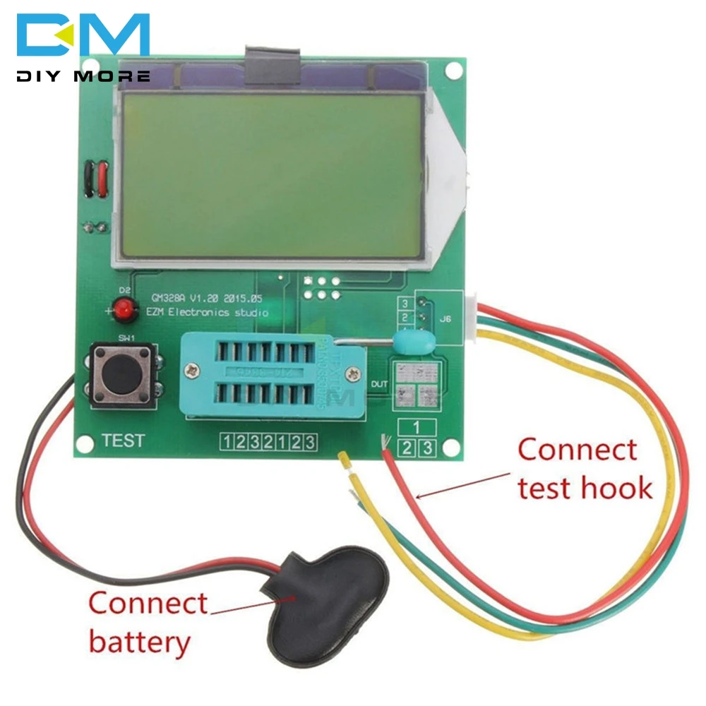 Компонент GM328A тестер транзисторов графический сигнал волны 9 в 20 ма LCR RLC PWM
