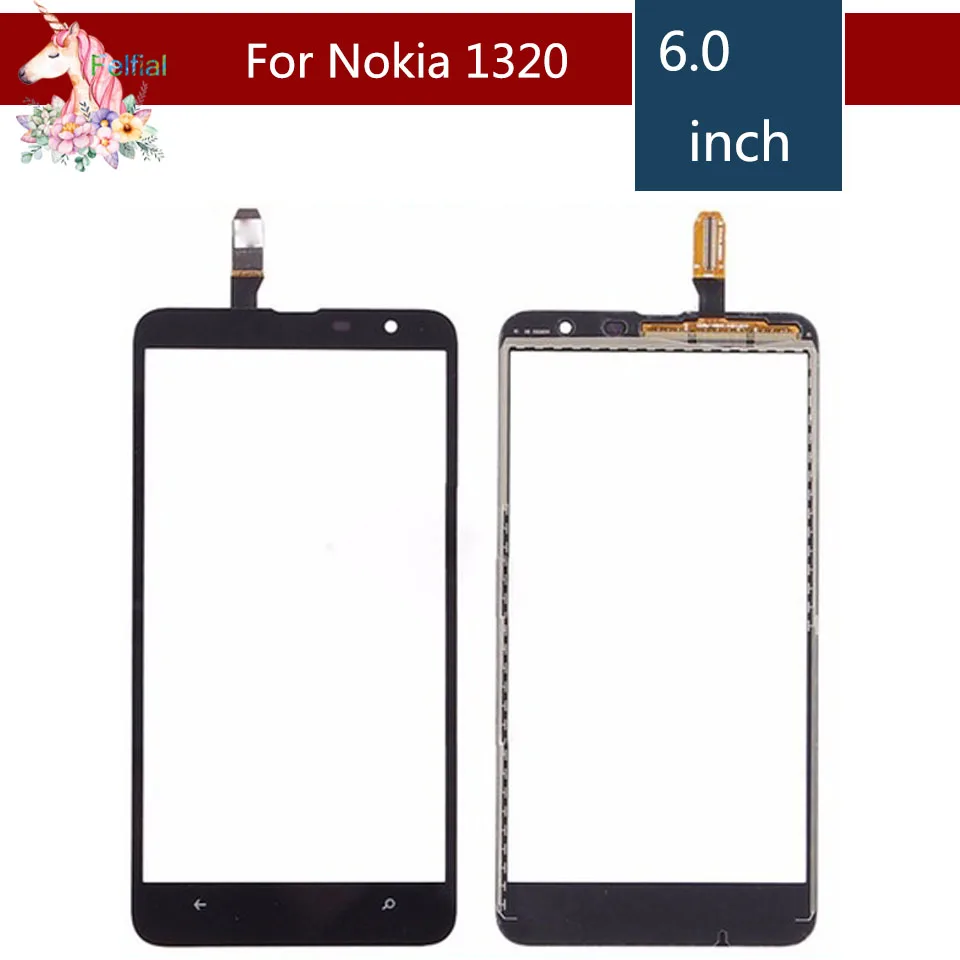 10pcs/lot 6.0&quot For Nokia Lumia 1320 N1320 LCD Touch Screen Digitizer Sensor Outer Glass Lens Panel Replacement | Мобильные