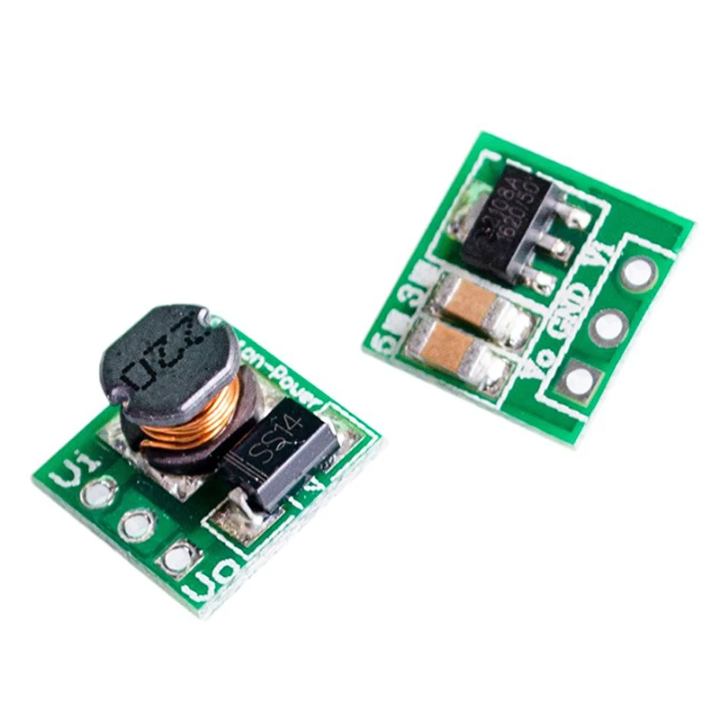 

0.9-5V To 5V DC-DC Step-Up Power Module Voltage Boost Converter Board 1.5V 1.8V 2.5V 3V 3.3V 3.7V 4.2V To 5V Green