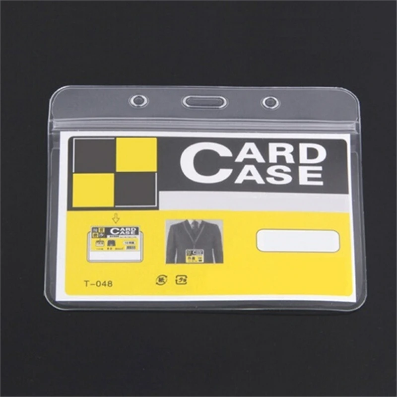 10 шт. прозрачный акриловый ПВХ Бизнес ID значок держатель для карт работа выставка ID Имя Водонепроницаемый держатель для карт s