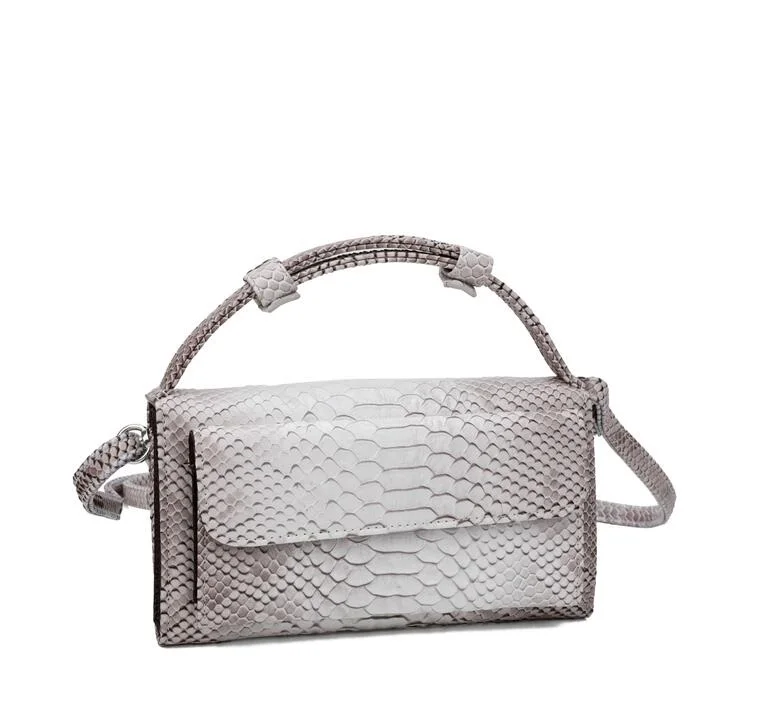 New Style Luxury Handbags For Women Genuine Leather Day Small Clutch One Chain Shoulder Cross-body Bags Crocodile Pattern Purse - Color: Strap beige 3