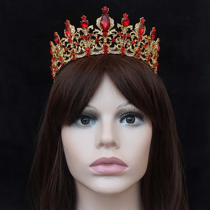 Bridal Crown Queen Rhinestones Fashion Jewelry Women Jewelry Accessories Wedding Hair Jewelry