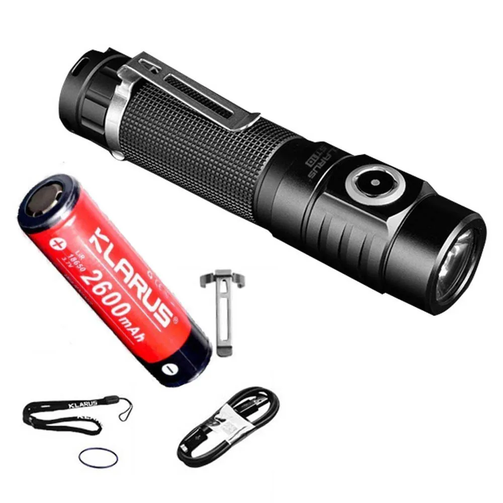 KLARUS ST10 New Flashlight XM L2 U2 LED max. 1100LM beam distance 115