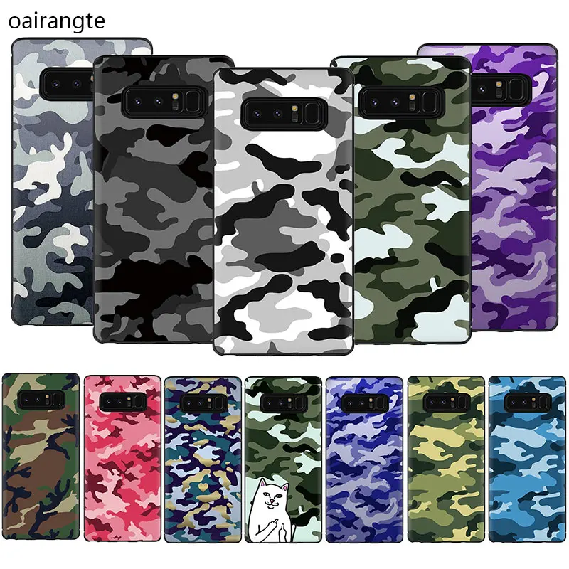 

Camouflage Pattern Camo military Army Soft TPU Phone Cover Case For Samsung Galaxy A5 A6 7 8 9 2018 A10S 20S 30S 40S 50S 70 J6