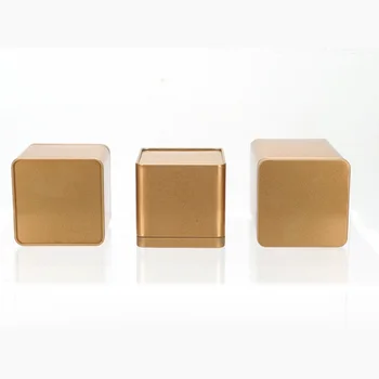 

50pcs 9*9*8.5cm Square Metal Iron Tea Caddy Tea Canister Mint Candy Gift Packaging Box Free Shipping wen5627