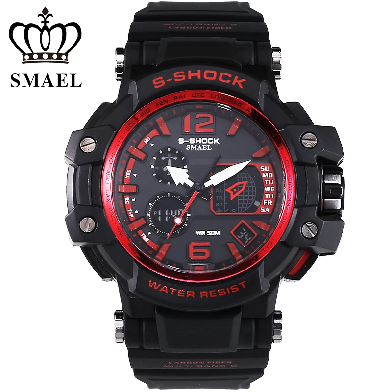 Outdoor Sports Men Watch 50m Waterproof LED Electronic Digital Watch Luxury Brand Men s Wristwatch Male