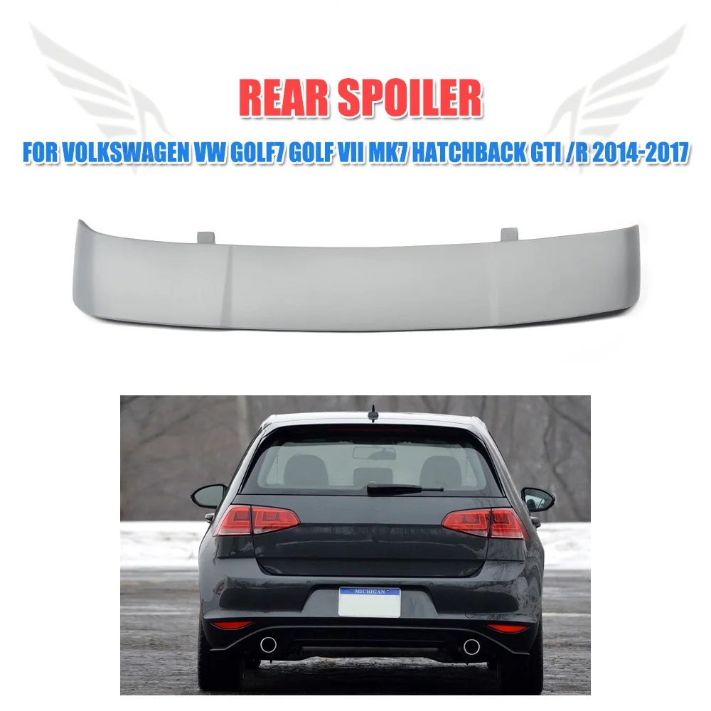 

Rear Roof Wing Spoiler for Volkswagen VW Golf 7 MK7 VII GTI R Hatchback 2014-2017 Car Styling FRP Unpainted Grey Primer