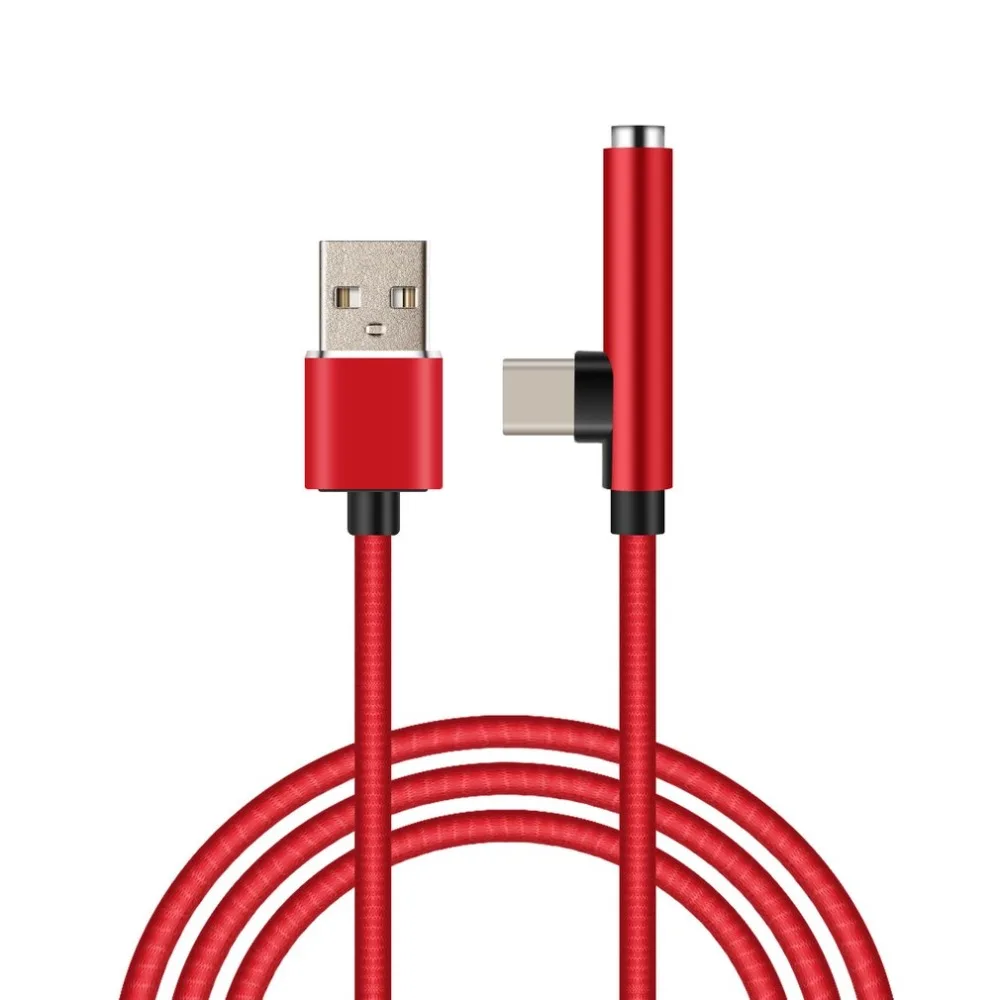 

1M Mini 3 In 1 USB Type-C 3.5MM jack Audio Data Transfer CablePortable Audio Adapter Jack for Mobile Phone
