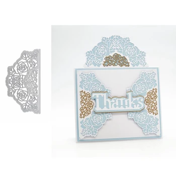 

Rose Arch Edge Lace Shape Metal Cutting Dies Stencil Scrapbook Album Embossing For Gift Card Making Handcrafts Decor