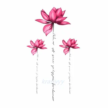 

New arrive Waterproof Temporary Tattoo sticker fashion flowers Water Transfer fake tattoo makeup girl leg arm body flash tattoo