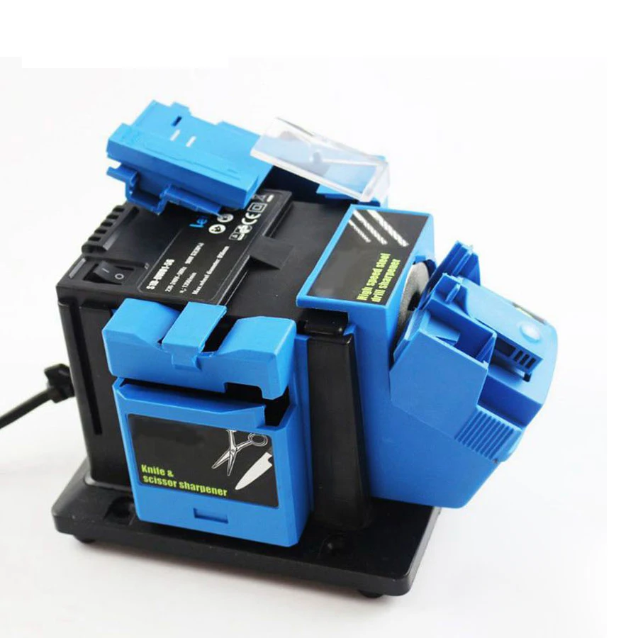 Multifunction Electric Knife Drill Sharpener Machine Knife & Scissor Sharpener Household Grinding Tools With Retail Box Multifunction Electric Knife Drill Sharpener Machine Knife & Scissor Sharpener Household Grinding Tools With Retail Box