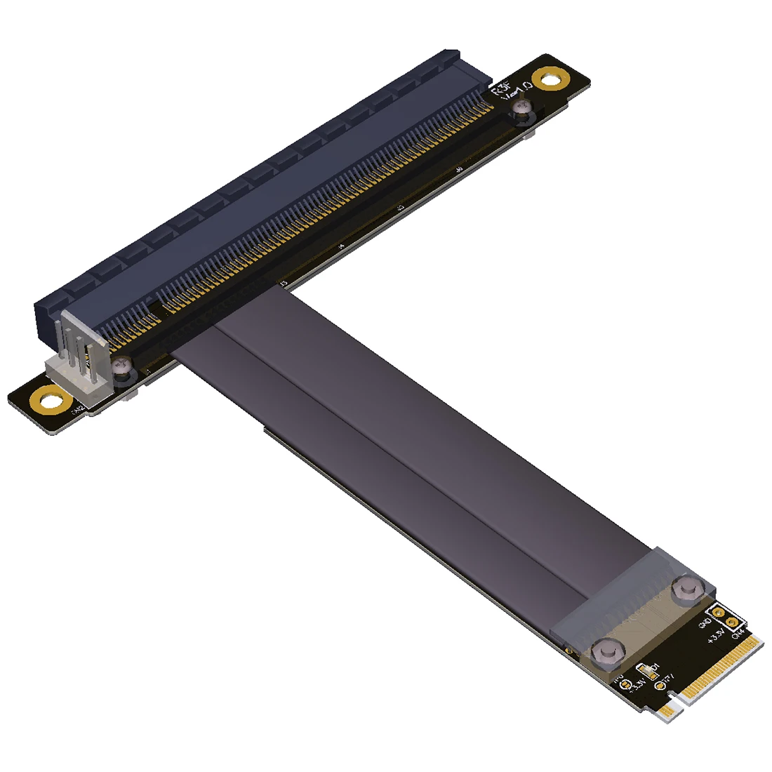 Переходная карта PCI E 3 0 32G/bps M.2 для NGFF NVMe к PCIe x16 Удлинительный кабель SATA питания BTC