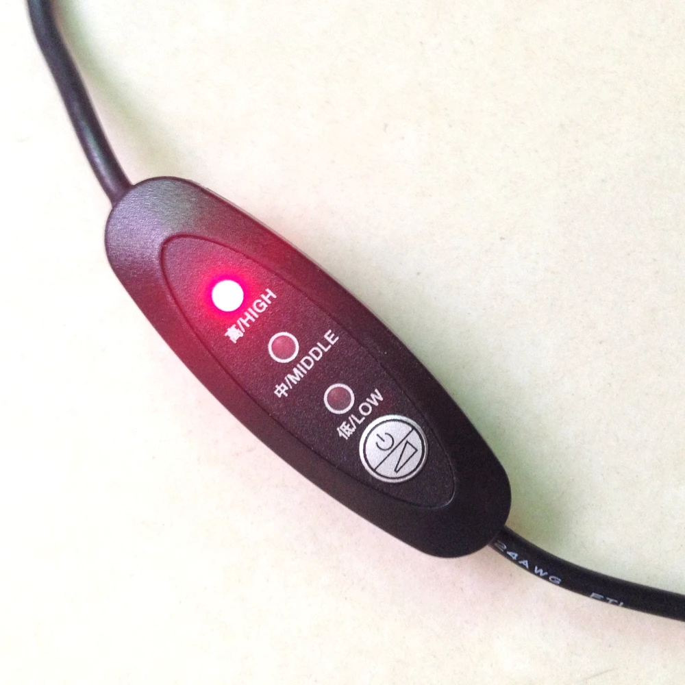 

5V~12V Electric Heating Clothes Thermostat Switch for Heated Gloves Belt Kneepad Seat Thermostat Temperature Controller