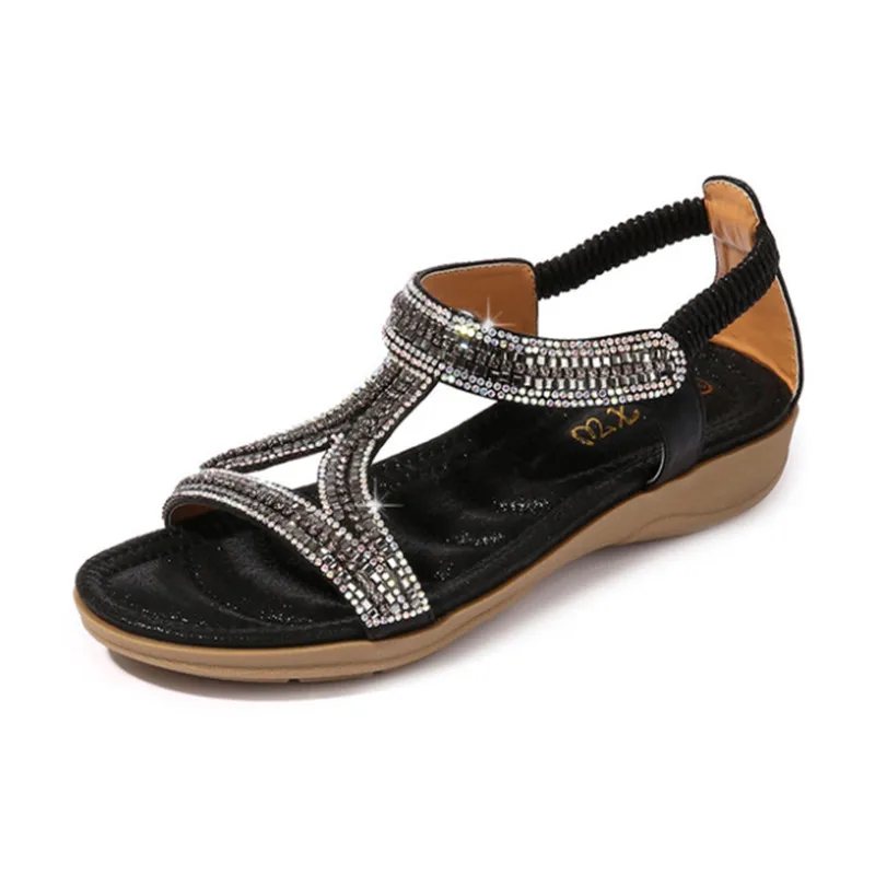 

New fashion women's sandals summer wedge Hook & Loop women's shoes fish mouth flat casual female sandals beach shoes