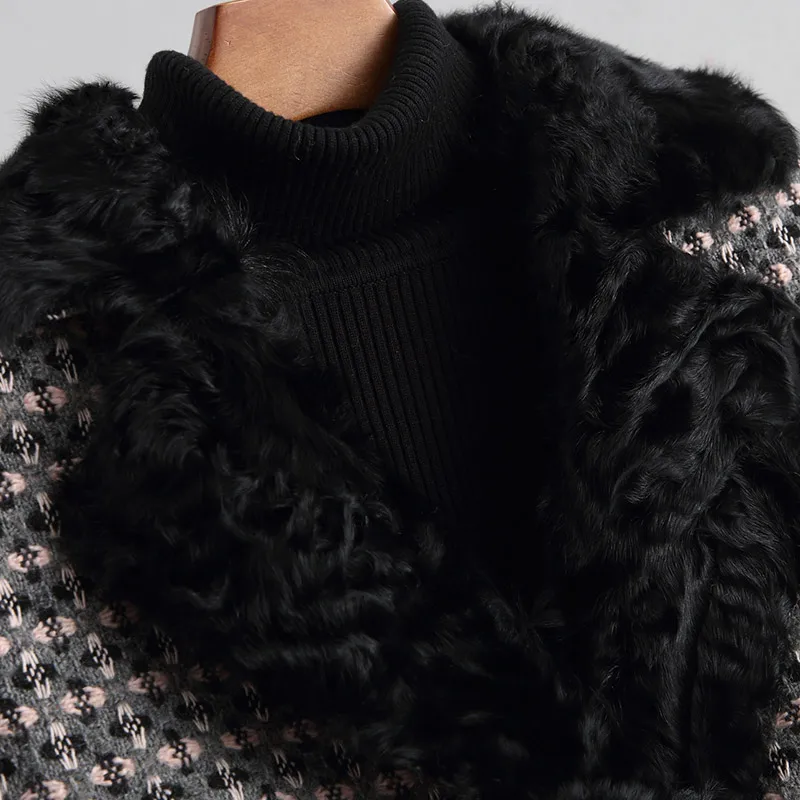 Natural Lamb Fur Liner Coat Women Clothes 2018 Autumn Winter New Real Fur Coats Vintage Long Overcoat Casaco Feminino ZL428 Natural Lamb Fur Liner Coat Women Clothes 2018 Autumn Winter New Real Fur Coats Vintage Long Overcoat Casaco Feminino ZL428