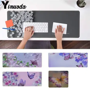 

Yinuoda Colorful Butterflies and Flowers Gamer Mice Rubber Mousepad Size for 180*220 200*250 250*290 300*900 and 400*900*2mm