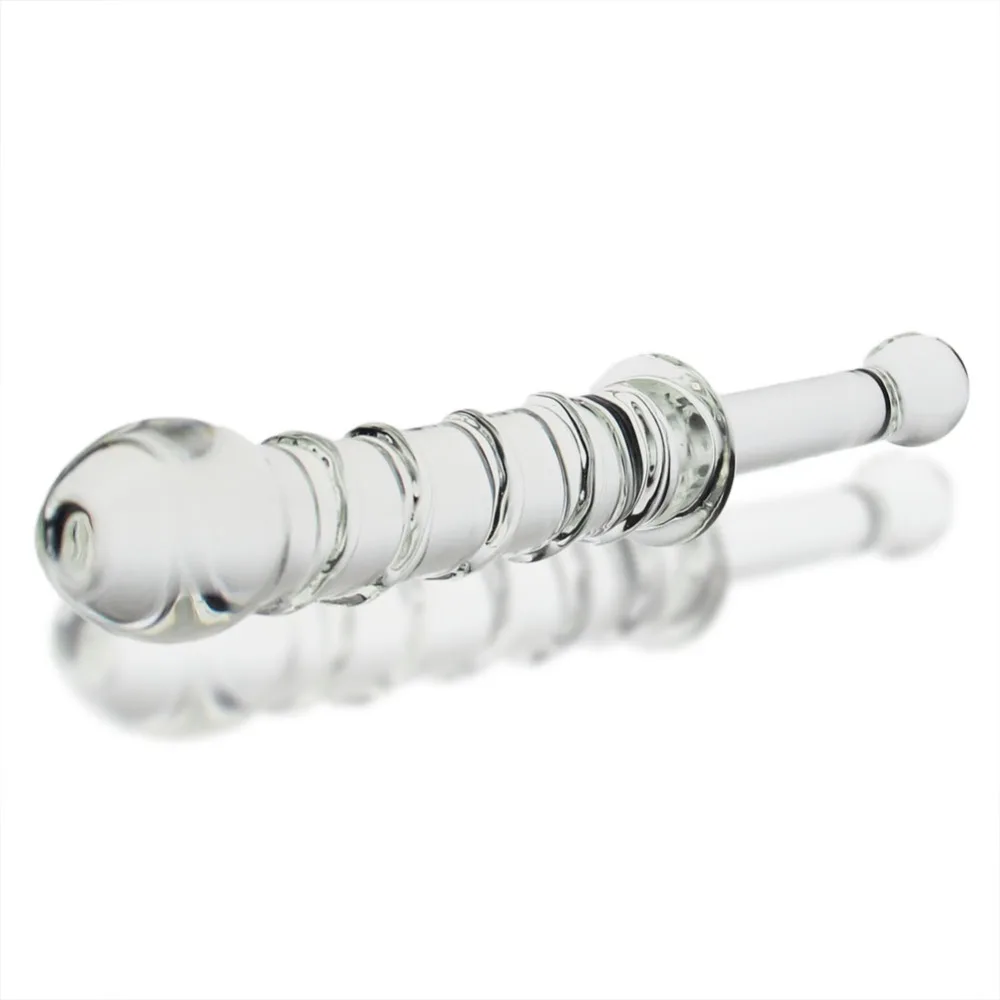 hh0151 Realistic Sensual Glass Anal Dildo (9)