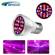 28 светодиодных ламп E27/E14/GU10, светодиодные лампы для выращивания растений красного и синего цвета, светильник для выращивания растений, лампа для выращивания цветов, фруктов, теплиц, гидро-растения, светодиодный светильник s