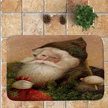 Красивый Рождественский Придверный коврик домашние ковры Декор 40x60 см изысканное украшение для дома