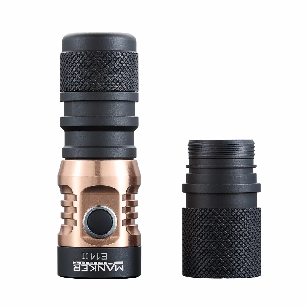 Фонарик Manker E14 II аккумуляторный 2200 лм с зарядкой от USB|18650 flashlight|4x cree2200 lumens |