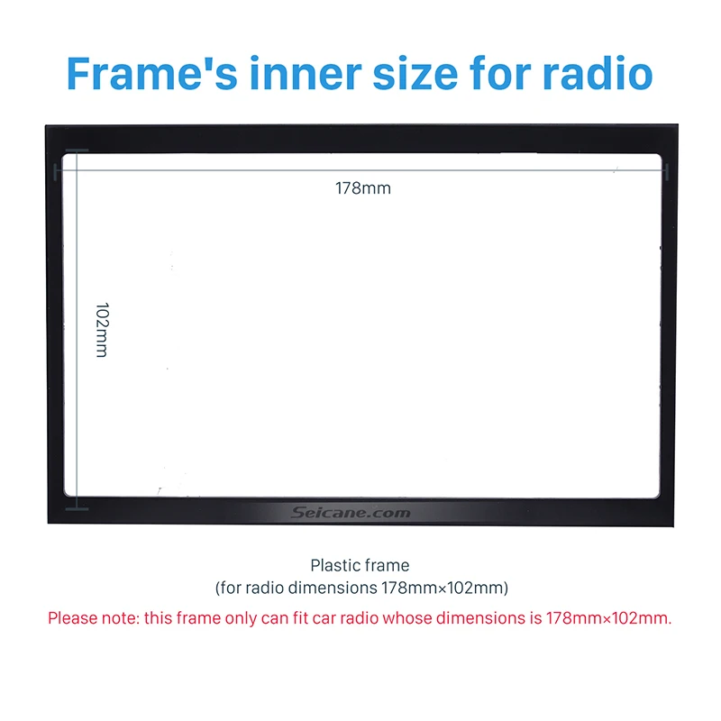 Seicane 178*102 мм 2 Din рамка тире отделка автомобиля стерео панель радио для 2001 2002 2003 2004 2005 2006 2007 2008 PEUGEOT 307