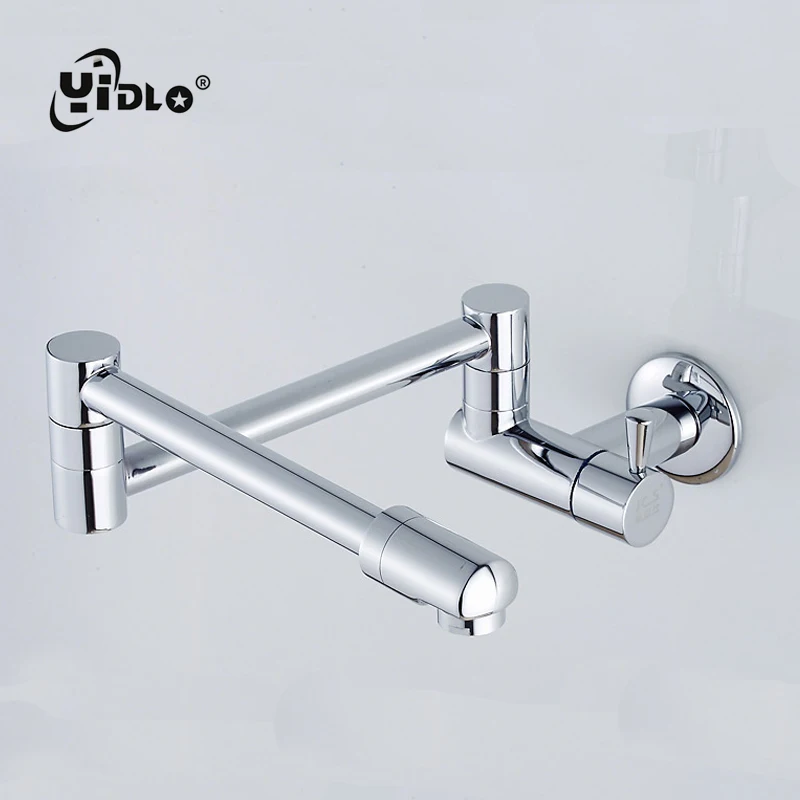 Wall Mount Kitchen Faucet Folding Single Handle Sink Brass Taps Single Cold Water Tap 360 degree rotary nozzle bathroom Faucet Wall Mount Kitchen Faucet Folding Single Handle Sink Brass Taps Single Cold Water Tap 360 degree rotary nozzle bathroom Faucet
