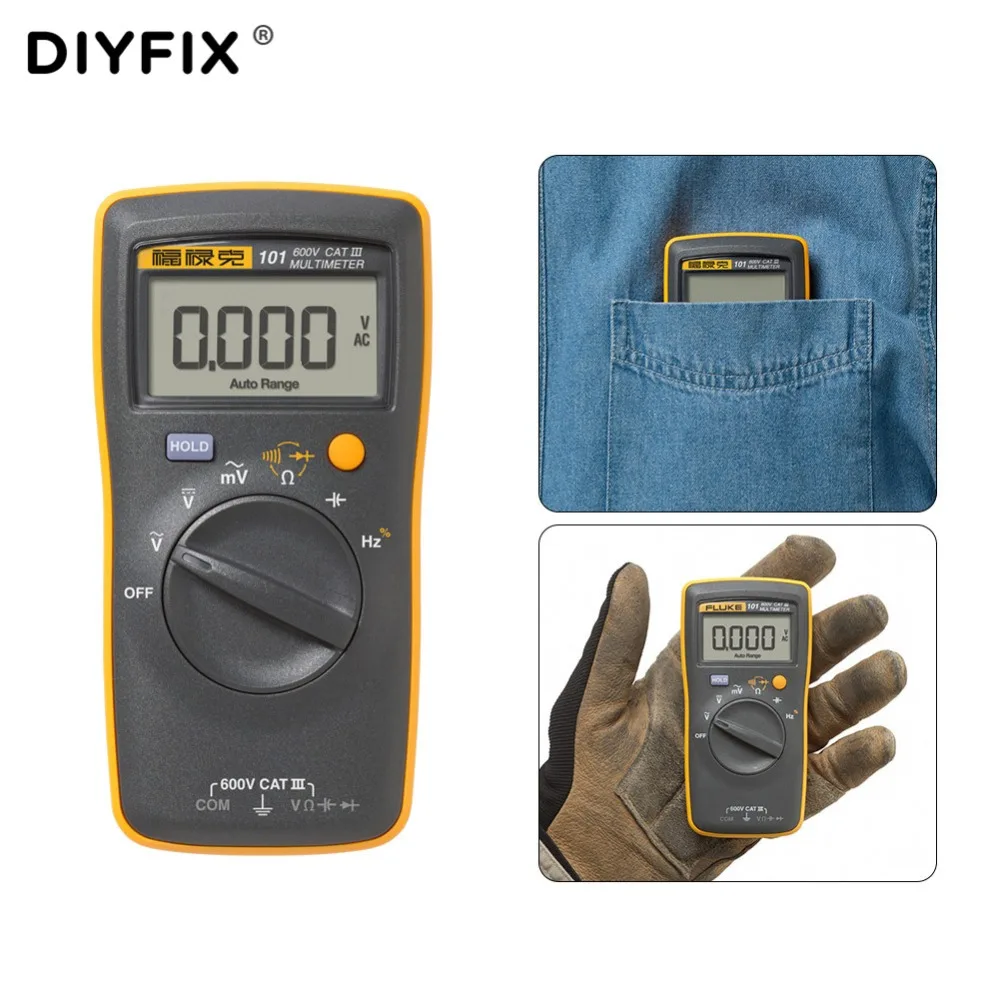 Цифровой мультиметр DIYFIX с автоматическим выбором диапазона для измерения