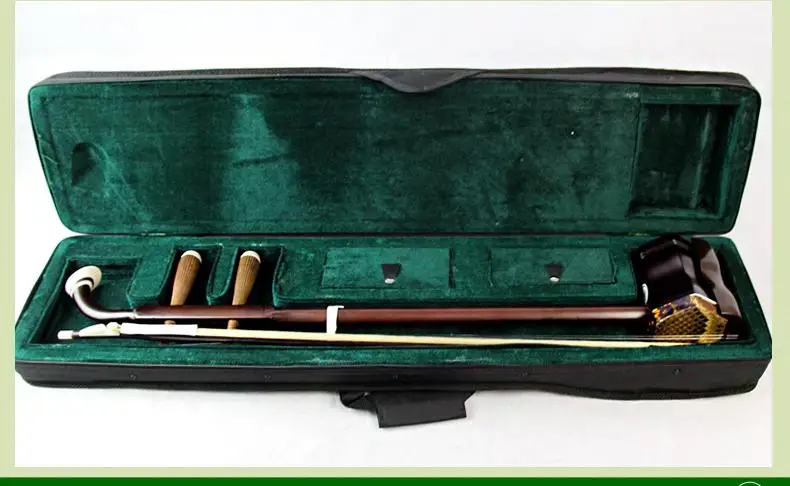 Chinese erhu national musical instruments two strings violin Rosewood with bag bow send selfstudy book Urheen & Accessories