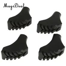 MagiDeal, высокое качество, 4 шт., резиновые лапы для ног, противоскользящие молотки, походные палки, для прогулок, треккинга, полюса, кепки, аксессуары для спорта на открытом воздухе