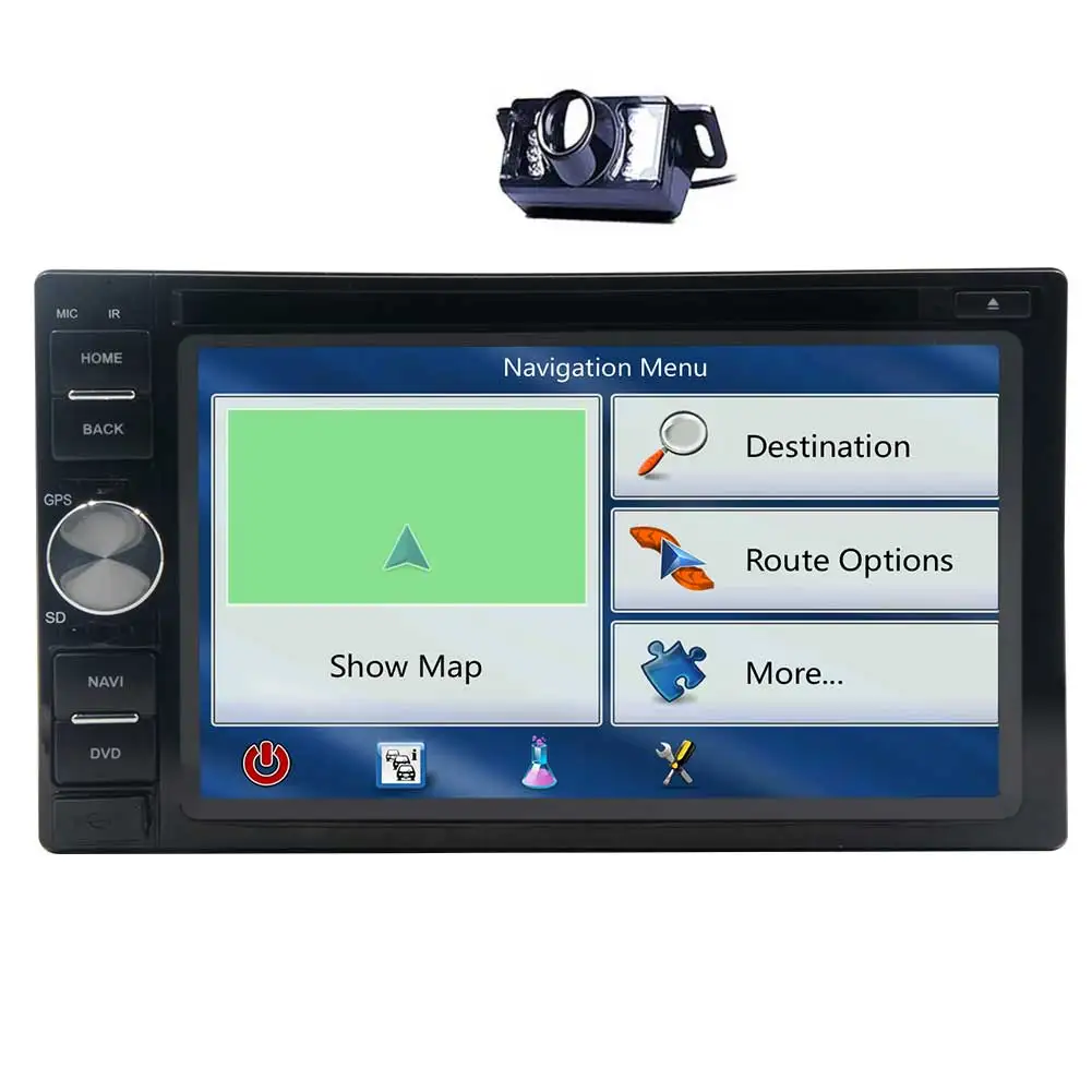 Excellent Android6.0 Car Stereo in Dash Double Din Headunit GPS Navigation 3D Map 5point Touch Screen BT SWC/USB/SD/Bulit-in WIFI/3G/4G 3