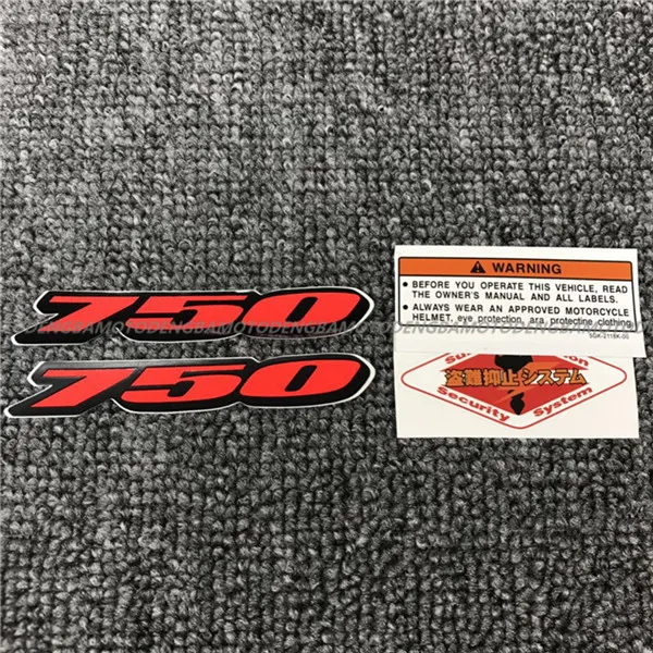 Найклейки на мотоцикл, стикеры для Suzuki GSXR750 наклейки этикетки для Suzuki GSXR 600 750 1000 - Цвет: Красный