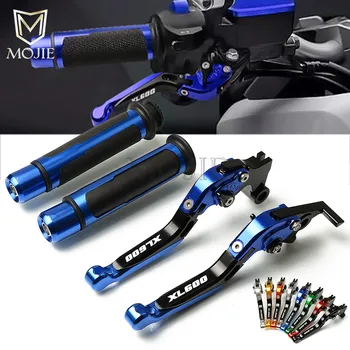 

Motorcycle CNC Adjustable Foldable Extending XL600 XL 600 Brake Clutch Lever Hand Grips For Honda XL600 XL 600 LMF 1985-1986