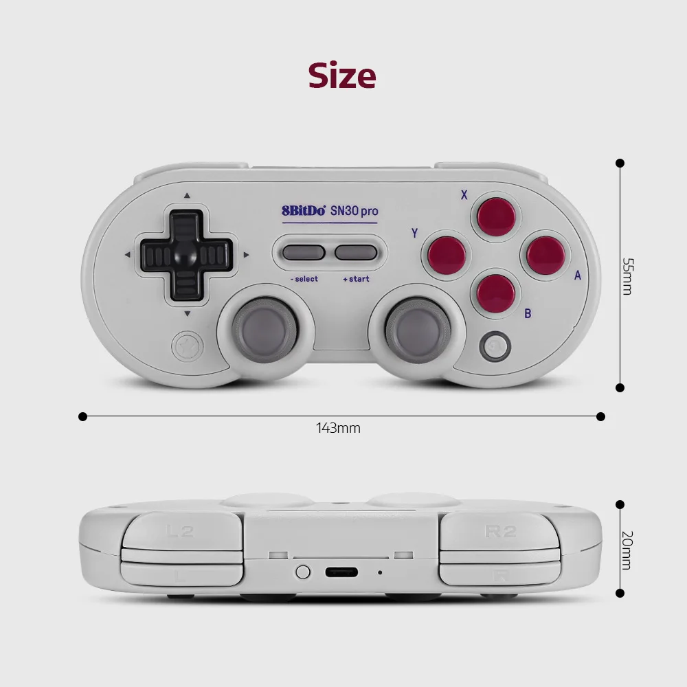 8bitdo SN30 Pro G SN Беспроводной Bluetooth Gampad провода вибрации контроллер с джойстиком для nintendo переключатель оконные рамы Android macOS