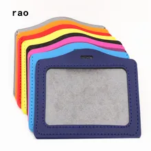 Calidad de lujo 617 PU cuero material tarjeta manga establece funda de credencial de identificación claro Banco tarjeta de crédito titular de la tarjeta escuela estudiante Oficina