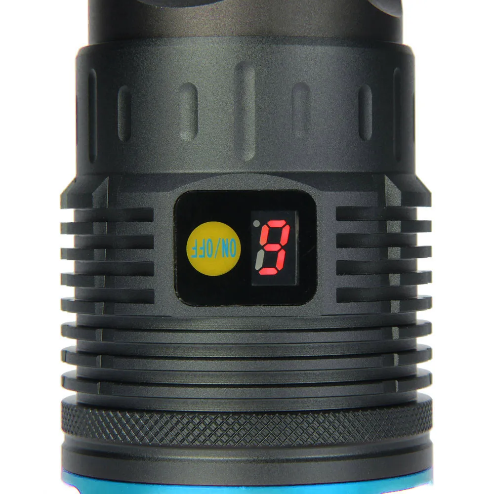 4 цвета Supwildfire 55000LM 18 x XM-L T6 светодиодный Мощность и режим цифровой Дисплей Охота фонарик Водонепроницаемый Перезаряжаемые#5J25