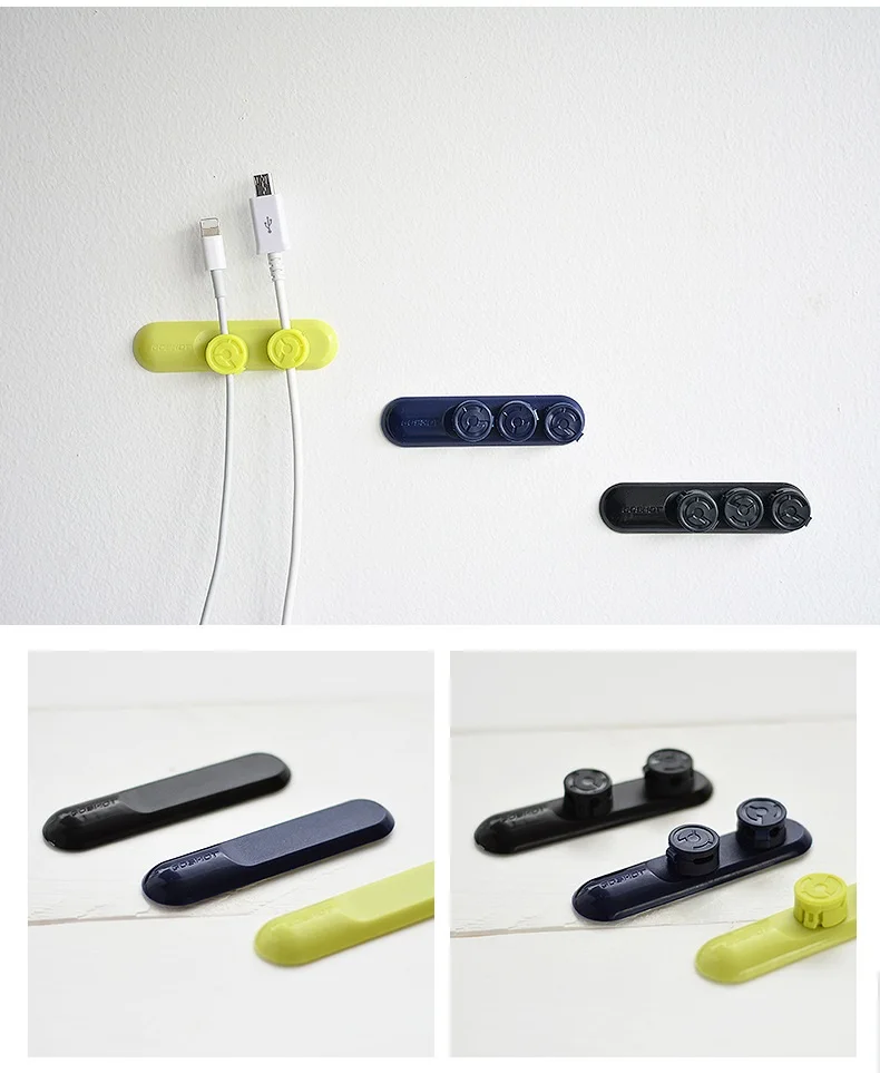Magnetic Cable Clip USB Cable Organizer For Desktop Workstation Mini Cable Winder Cord, Simple Effective Decicixe Brand