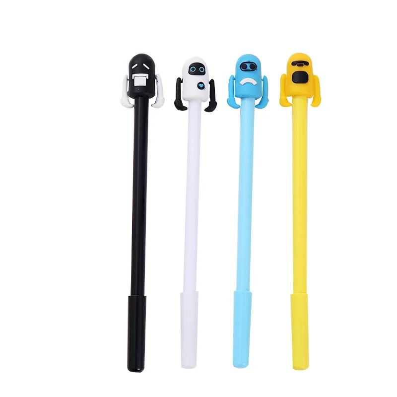 

36 pcs/lot Robot Gel Pen for writing Cute black ink neutral pens Promotional Gift Stationery School & Office Supply