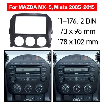 

Car DVD Player frame For 2005-2015 Mazda MX-5 2DIN Auto AC Black LHD RHD Auto Radio Multimedia NAVI fascia