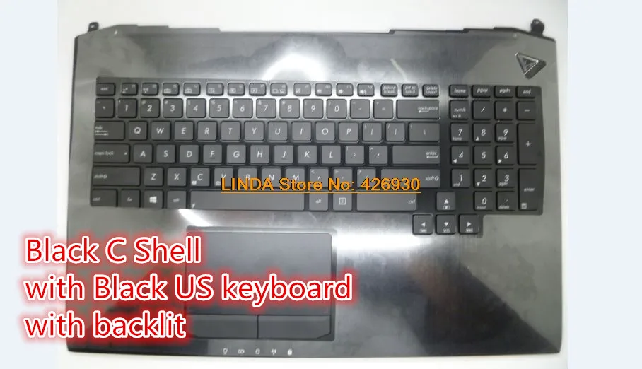 Упор для рук и клавиатура ноутбука ASUS G750 G750JH G750JM G750JS G750JW G750JX G750JZ G750JY 13NB00M1P16111 1
