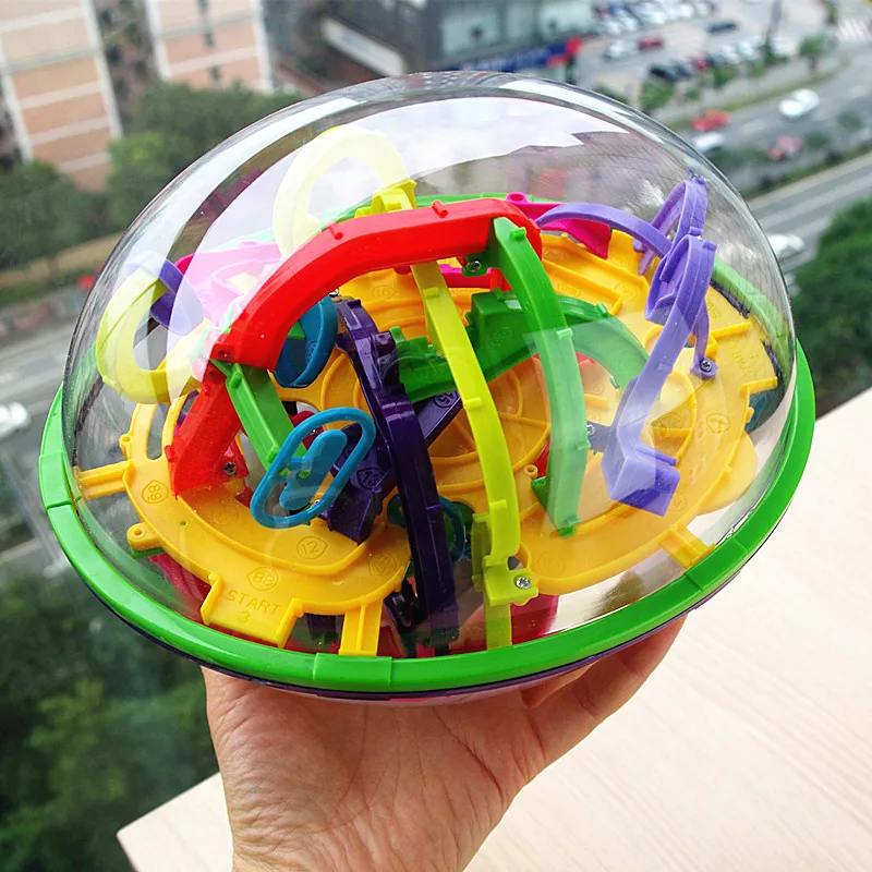 100 299 Levels Labyrinth Puzzle Ball 3D Maze Intellect Kids Toy font b Magic b font