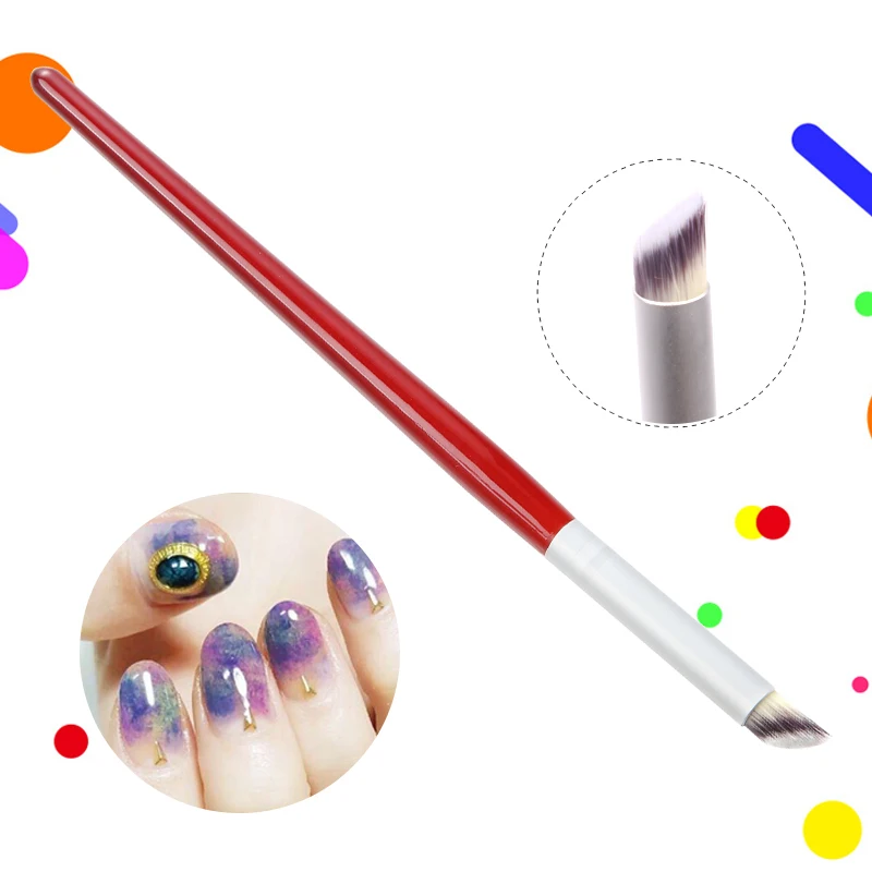 

Yinikiz Nail Gradient Pen Red Color Nail Art Manicure Professional Painting Pen Nail Tools DIY Makeup Brush